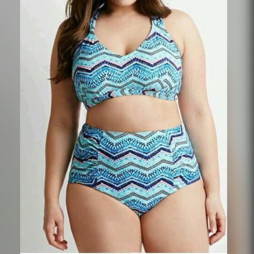 Forever 21+ Plus two piece swimsuit XL